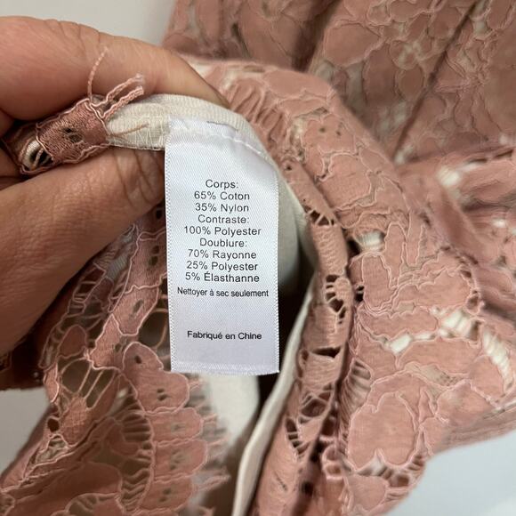 ASTR The Label Dusty Pink & Nude Criss Cross Back Mini Dress Size Small - Picture 5 of 7